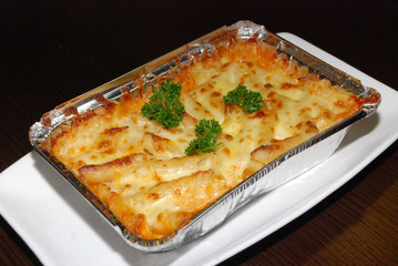 Lasagna with cheese