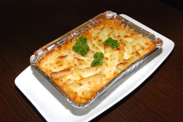 Lasagna with cheese