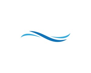 Water Wave symbol and icon Logo Template