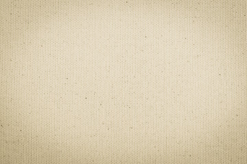 Hessian sackcloth woven texture pattern background in light cream beige brown color