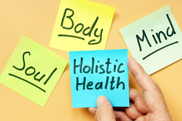 Cards holistic health, mind, body and soul.