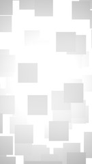 White abstract background. Misty backdrop with grey squares. 3D illustration