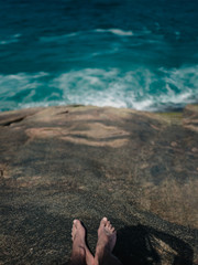 aerial view of the beach