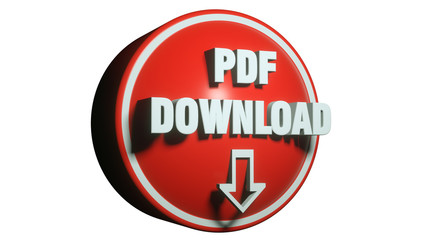 3d render. PDF icon 3d concept