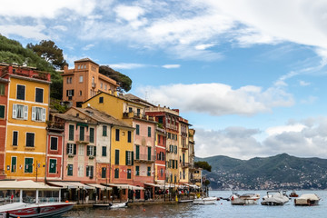Obraz premium the village of Portofino, on the coast League, in Italy