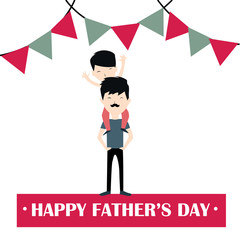 Happy Father's Day Celebration Vector Template Design Illustration