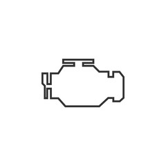 Check engine icon isolated. Flat design. Vector Illustration