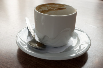 leere Epressotasse