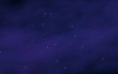 Colorful and beautiful space background. Outer space. Starry outer space texture. 3D illustration