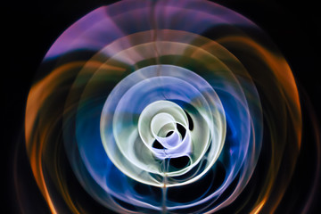 Sound waves in the dark in full color