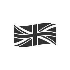 Flag of Great Britain icon isolated. UK flag sign. Official United Kingdom flag sign. British symbol. Flat design. Vector Illustration