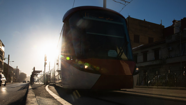 Tram train in Setif, Algeria
