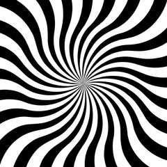 Optical illusion. Abstract lines background. Geometric Black and White. Line pattern. Eps10 vector.