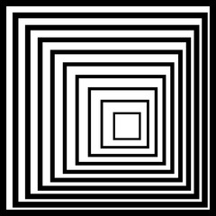 Optical illusion. Abstract lines background. Geometric Black and White. Line pattern. Eps10 vector.