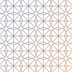 Geometric pattern of octagon lines. Vector illustration contained with Octagon, triangles, and lines with gradient changing