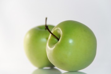 green apple isolated on white background