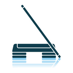 Step Board And Stick Icon