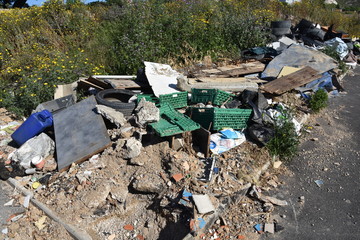 Illegal dumping in the city
