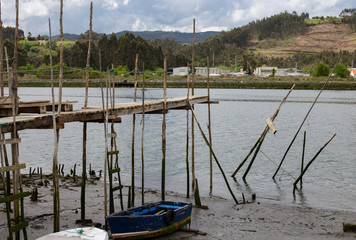 An old pier on the river 