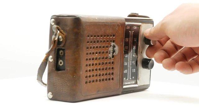 Old soviet vintage radio receiver 4k