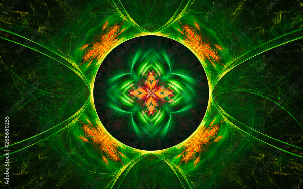 Fototapete digital generated image in the form of abstract geometric shapes of various shades and colors for us