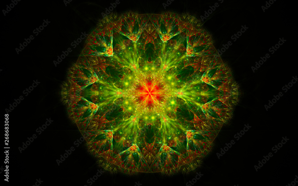 Fototapete digital generated image in the form of abstract geometric shapes of various shades and colors for us