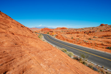 Rock formations in Valley of Fire State Park, Nevada USA