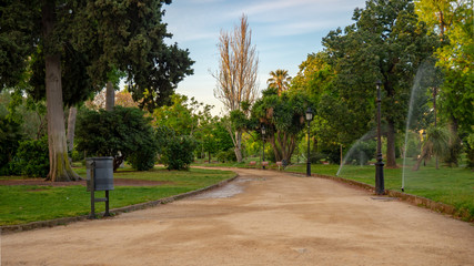 Ciutadella Park in Barcelona at the spring time.