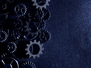 Gears with textured background