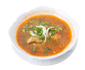 Georgian kharcho beef soup.