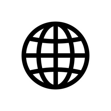 World, globe icon symbol vector
