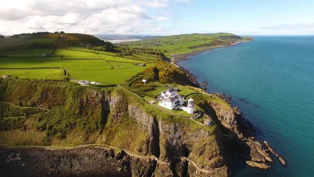 Blackhead Lighthouse Belfast Lough Landscape Co Antrim Northern Ireland