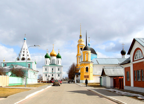 Orthodox Christian Church in Kolomna photographed abstract
