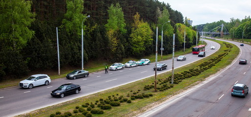 Cars verification in the road