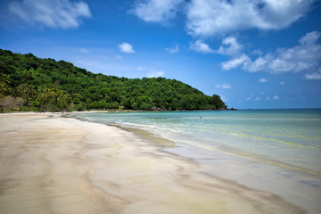 Phu Quoc island, Vietnam: White sand and clear blue sea on beautiful Sao beach