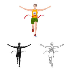 Vector design of sport  and winner icon. Set of sport  and fitness  stock symbol for web.