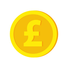 Coin with pound sign