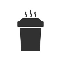 Hot drink in a glass