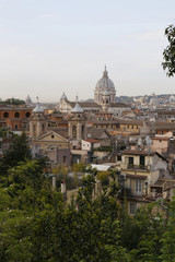 Fototapeta na wymiar landscape of the typical italian city rome italy