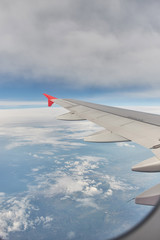 Fototapeta premium View of the aircraft from the window