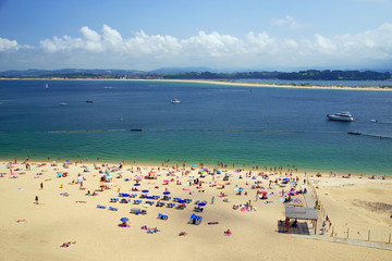 Obraz premium View of the famous Santander resort, Cantabria, Spain, Europe