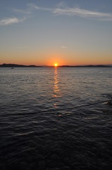 The beautiful sunset natural sea landscape