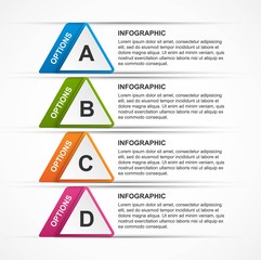 Abstract options infographics template. Infographics for business presentations or information banner.