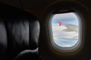 View of the aircraft from the window
