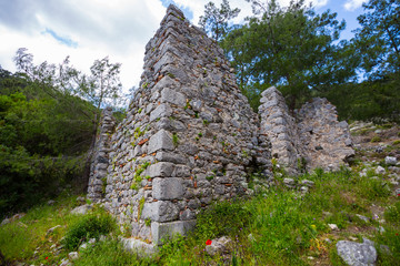 Obraz premium old ancient ruin, Turkey, Lucian way, Olympos