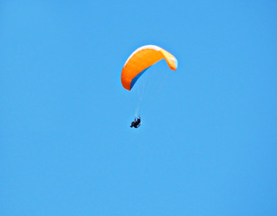 paraglider in the sky