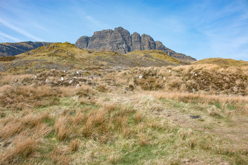 The Storr Trotternish Old Man of Storr Landscape Panorama Highlands Isle of Skye Scotland