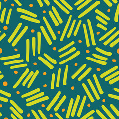 Abstract Seamless Pattern. Brush Strokes.