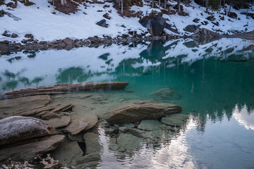 Caumasee, lake in the forest 