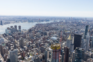 Fototapeta na wymiar Top view of Manhattan buildings, New York.